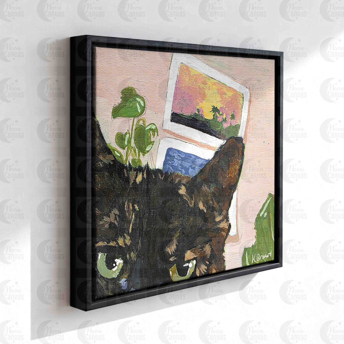 Penny the Plant Killer - Wrapped Canvas Print 8x8