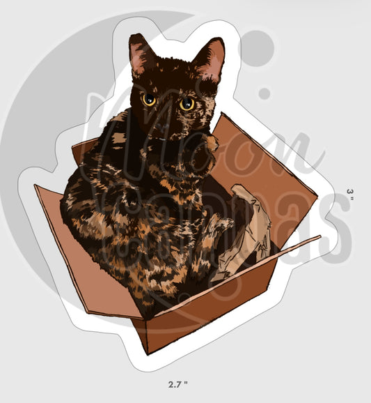 Tortie Cat Sticker